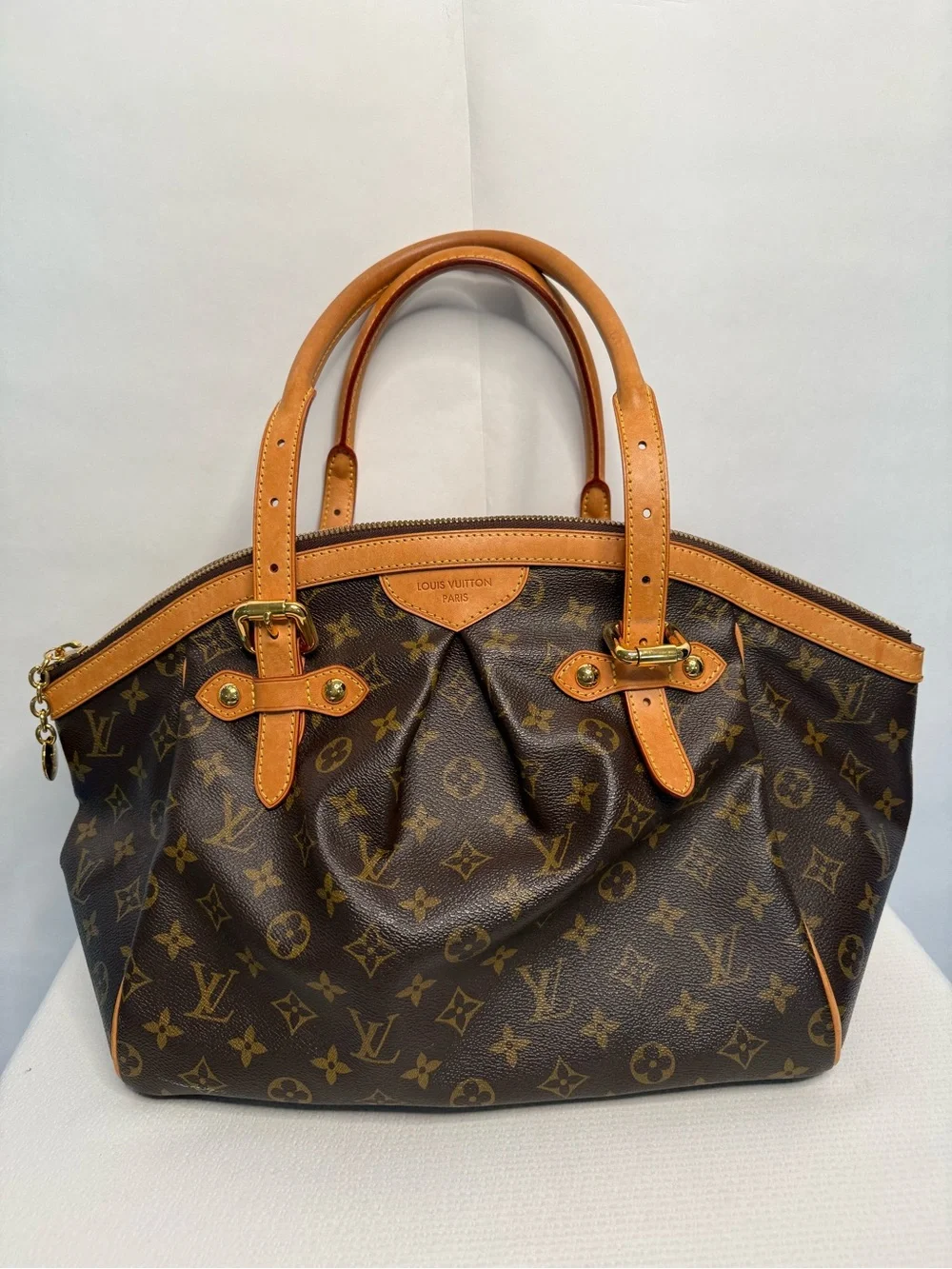 Louis Vuitton Tivoli GM Monogram Canvas Brown Satchel with Vachetta Trim
